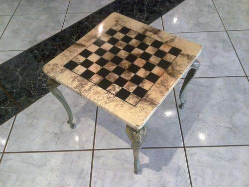 Ormulu leg chess table